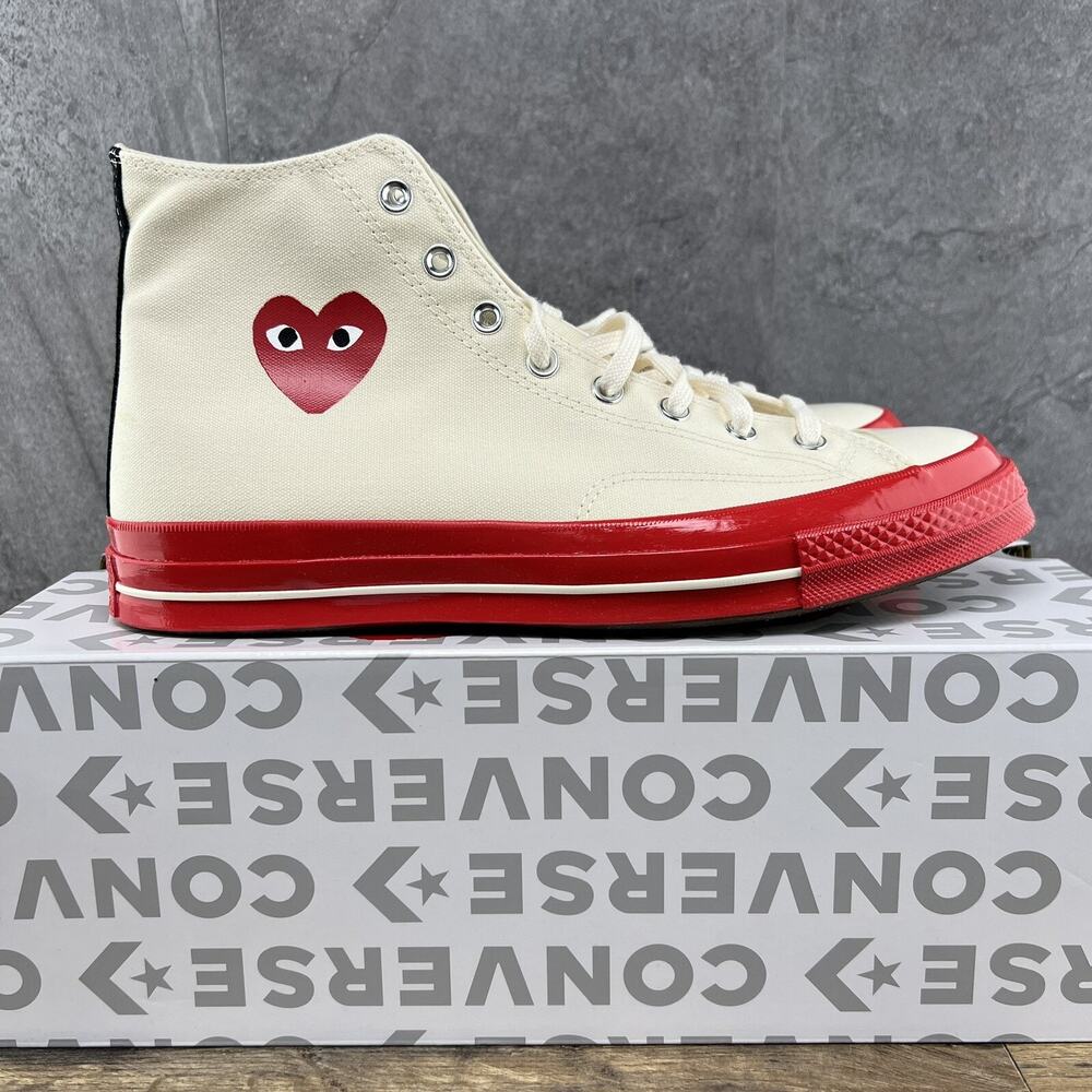 Converse Chuck Taylor All Star 70 High Comme Des Garcons Sz 10 Mens Pristine Red